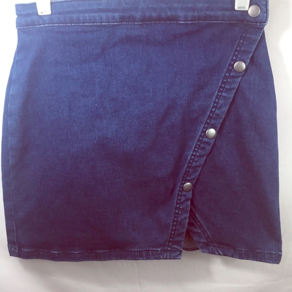 Free People wrap denim mini skirt, size 4 - Picture 4 of 7